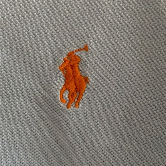 Men’s polo collar shirt baby blue size M - Picture 2 of 3